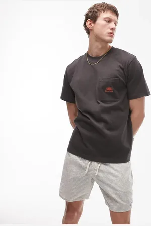 Rhythm Og kortærmet T-shirt med vintage-emblemlomme i kraftigt stof