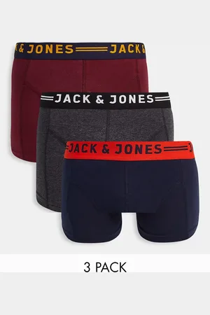 JACK & JONES Badebukser i 3 pack med kontrast linning fra -Multifarvet
