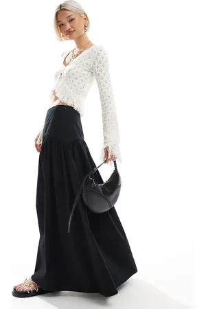 ASOS Maxinederdel med sænket talje