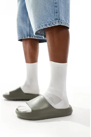 ASOS Chunky sliders i kakigrøn