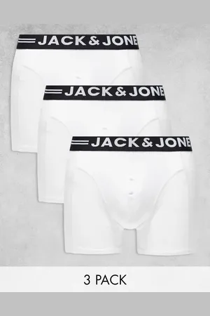 JACK & JONES Pakke med 3 par hvide boksershorts