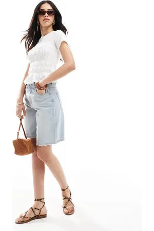 Miss Selfridge T-shirt med rynkede detaljer
