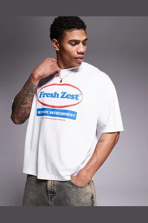 ASOS Og oversized T-shirt med firkantet pasform og tekstgrafik