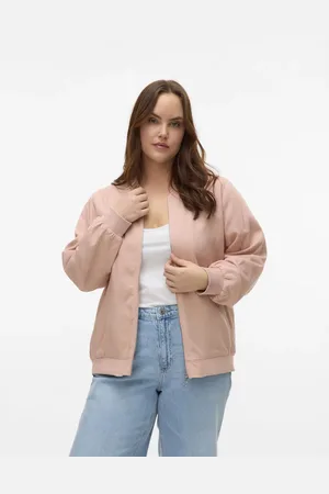 VERO MODA Støvet rosa bomber-jakke-Lyserød