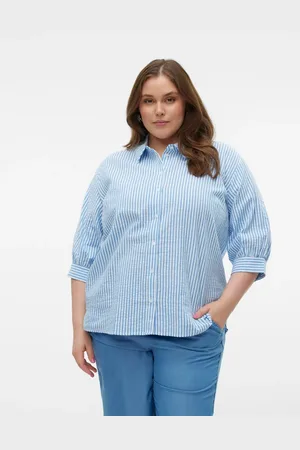 VERO MODA Blå skjorte