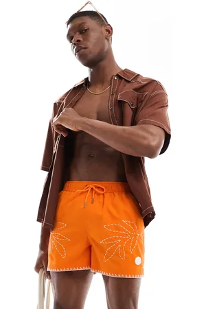 Native Youth Badeshorts med broderet motiv