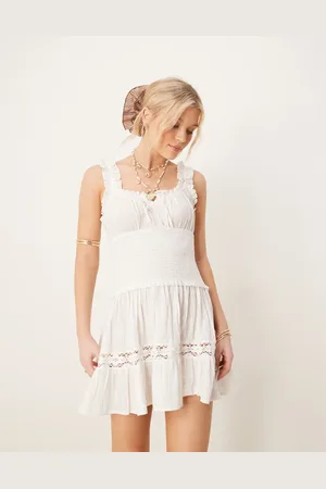 Iisla & Bird Strand-minikjole med rynker