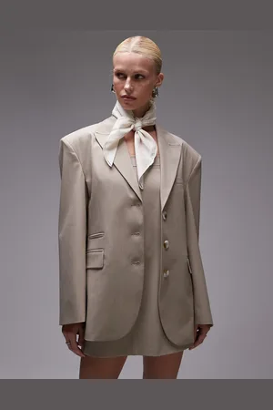 ASOS Oversized blazer - Del af sæt-Neutral