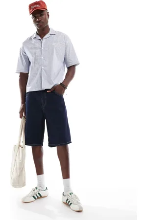 Pull&Bear Baggy og indigoblå denimshorts