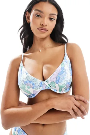 Hollister Curvy - Bikinitop med bøjle og blomsterprint - Del af sæt