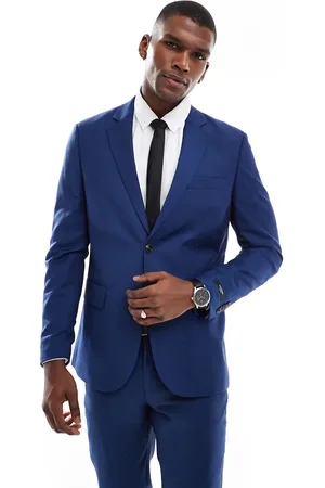 JACK & JONES Blå supersmal habitjakke