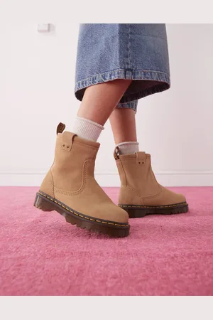 Dr. Martens Anistone - Gyldenbrune støvler med lav kant