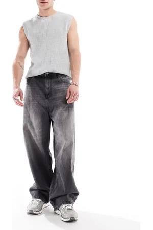 Pull&Bear Superposede jeans i vintagesort