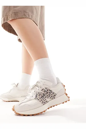 New Balance 327 - Råhvide sneakers med leopardprint