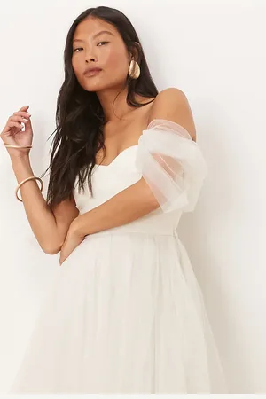 Lace & Beads Offshoulder-minikjole i tyl
