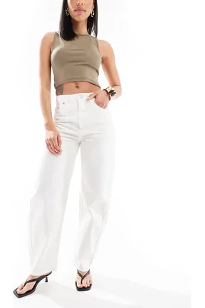 ASOS Hvide jeans med barrel-ben