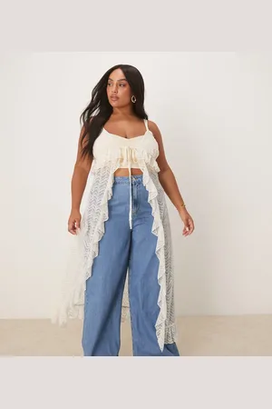 ASOS ASOS DESIGN Curve - camitop i longline-design med slids foran