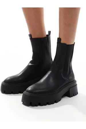 Schuh Addilyn - Sorte og chunky ankelstøvler