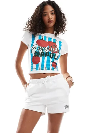 Pull&Bear Brooklyn - Hvide træningsshorts