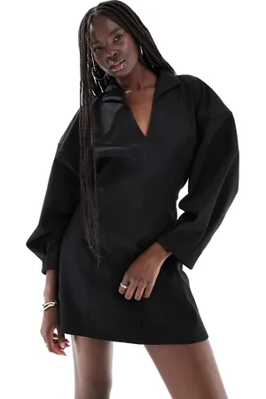 ASOS Minikjole med cocoon-ærmer og krave