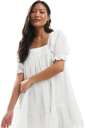 Miss Selfridge Smock-kjole i voile