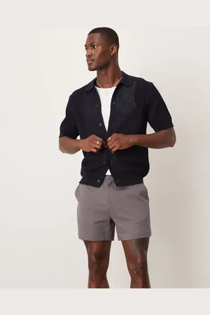 ASOS Grå korte shorts med tekstur