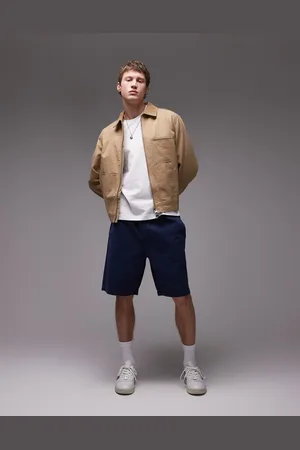 Topman Chinoshorts i vasket bomuld