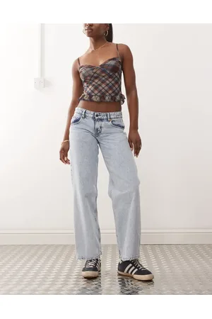 Motel Lavtaljede jeans med lav talje og parallelle ben i