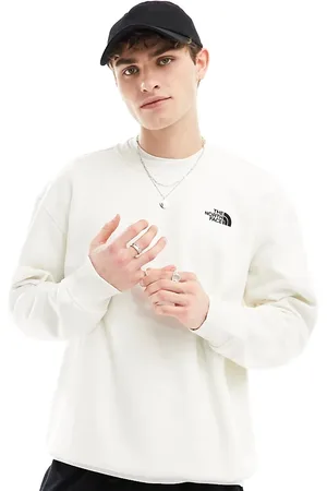The North Face North Face - Essentials - Råhvid og oversized sweatshirt i fleece - Kun hos ASOS