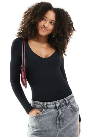 Pimkie Bodystocking med dyb rund hals
