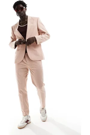 ASOS Tapered pull-on-habitbukser i hør