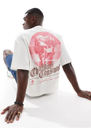 Pull&Bear T-shirt med grafik på ryggen