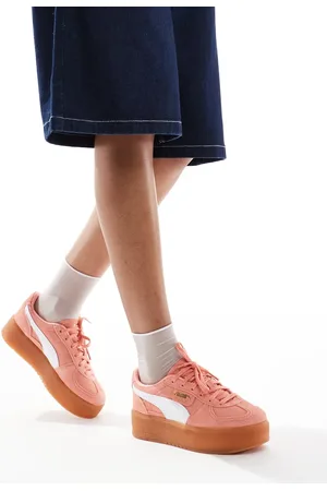 PUMA Palermo Eleveta - Koralfarvede sneakers-Lyserød