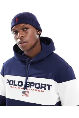 Ralph Lauren Strikket hue i merinould med ikonlogo