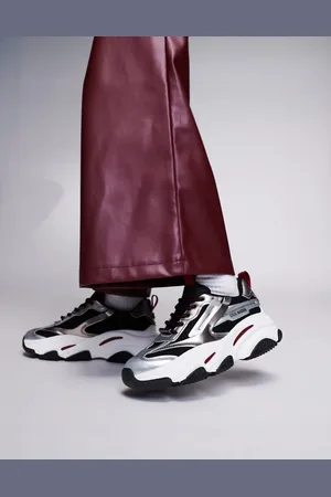 Steve Madden Possession - Metallisk tinfarvede chunky sneakers-Sølv
