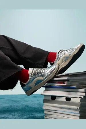 Bimba y Lola Sneakers i metallisk sølvfarve