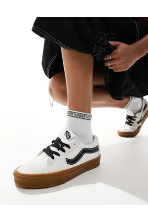 Vans SK8-Low - Sneakers i grå/sort med gummisål