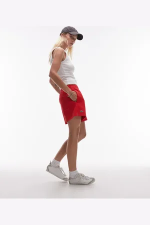 Lacoste Røde shorts i tolags-piqué
