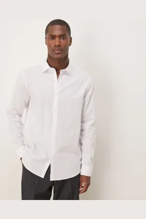 ASOS Formel skjorte i hørblanding med regular fit-pasform