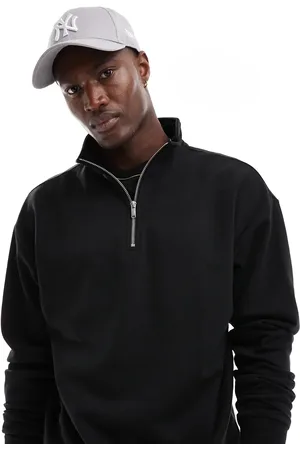 New Look — sweater med 1/4 lynlås og ståkrave