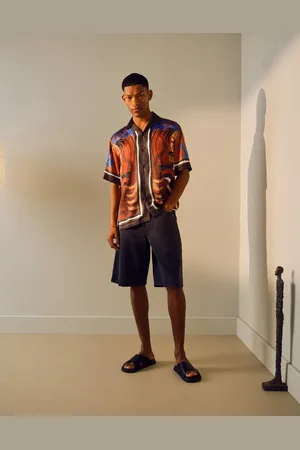Topman Forvaskede grå twill-shorts