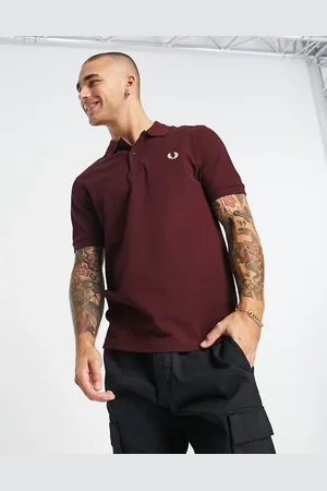 Fred Perry Ensfarvet poloskjorte