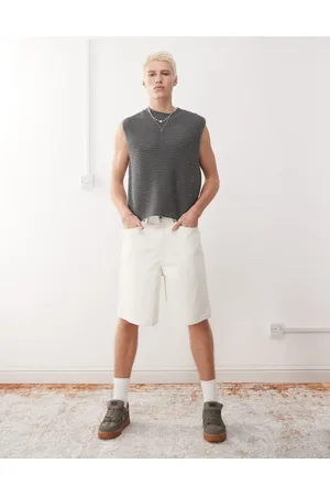 Vans Check-5 - Råhvide posede denimshorts