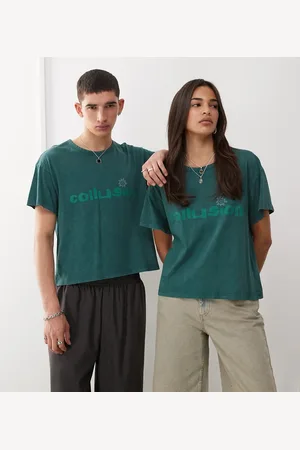 COLLUSION Unisex - Vasket T-shirt med print