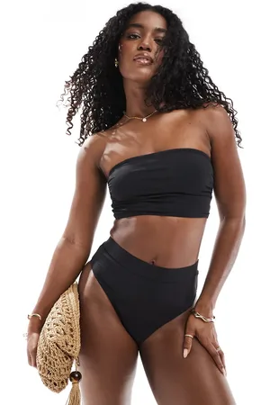 Threadbare Bikinisæt med bandeau-bikinitop og højtaljede bikinitrusser