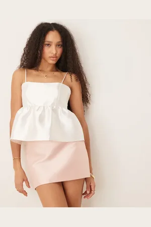 Gina Tricot Og voluminøs peplum-top i satin