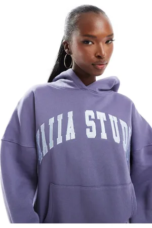 Kaiia Studio - Oversized hættetrøje med logo i - Del af sæt