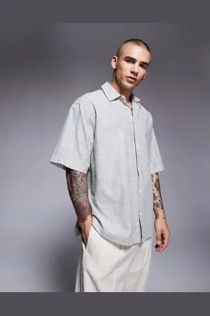 ASOS Oversized skjorte med striber-Neutral