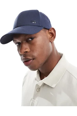 HUGO BOSS BOSS - Zed - baseball-kasket med stribet ikonlogo i bomuld