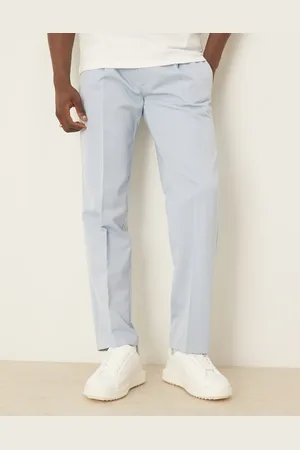 ASOS Lyseblå habitbukser med lige ben